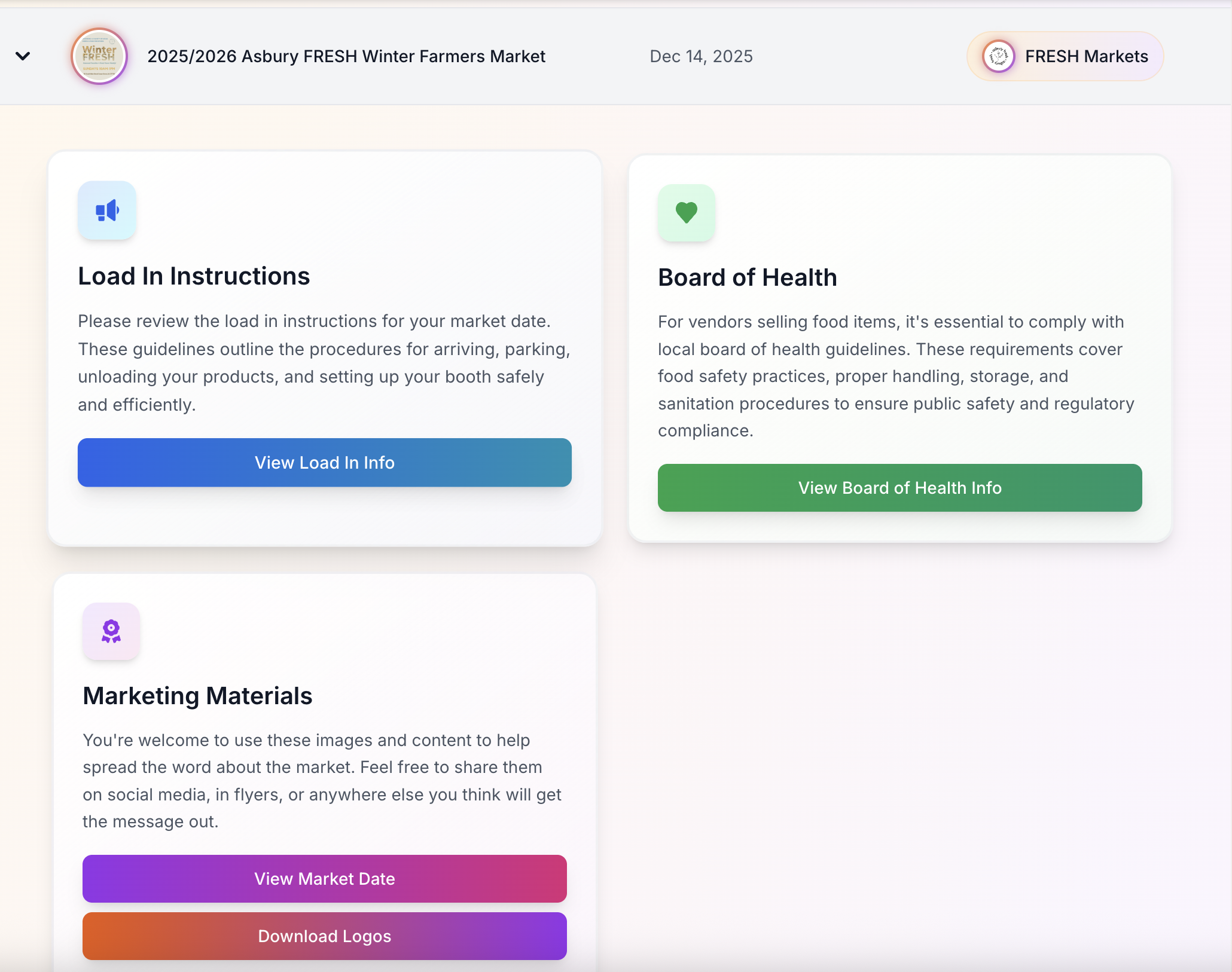 Market operations experience